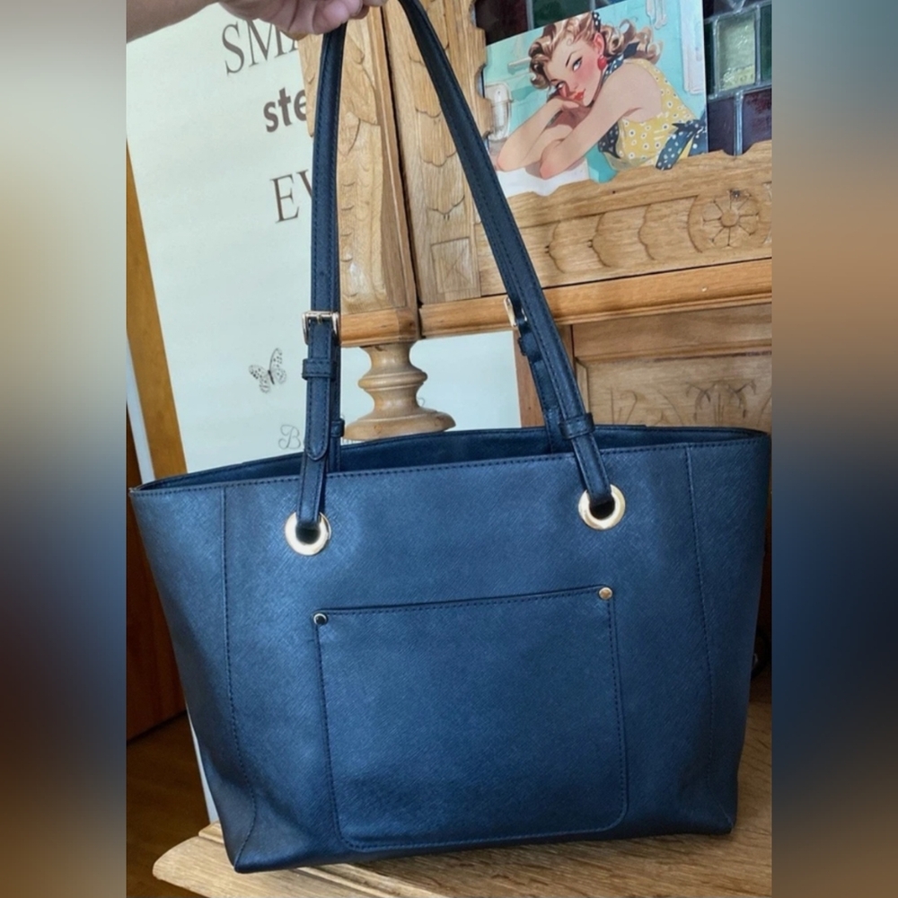 MICHAEL KORS | Jet Set Travel Tote Color | Navy Blue - Picture 10 of 13